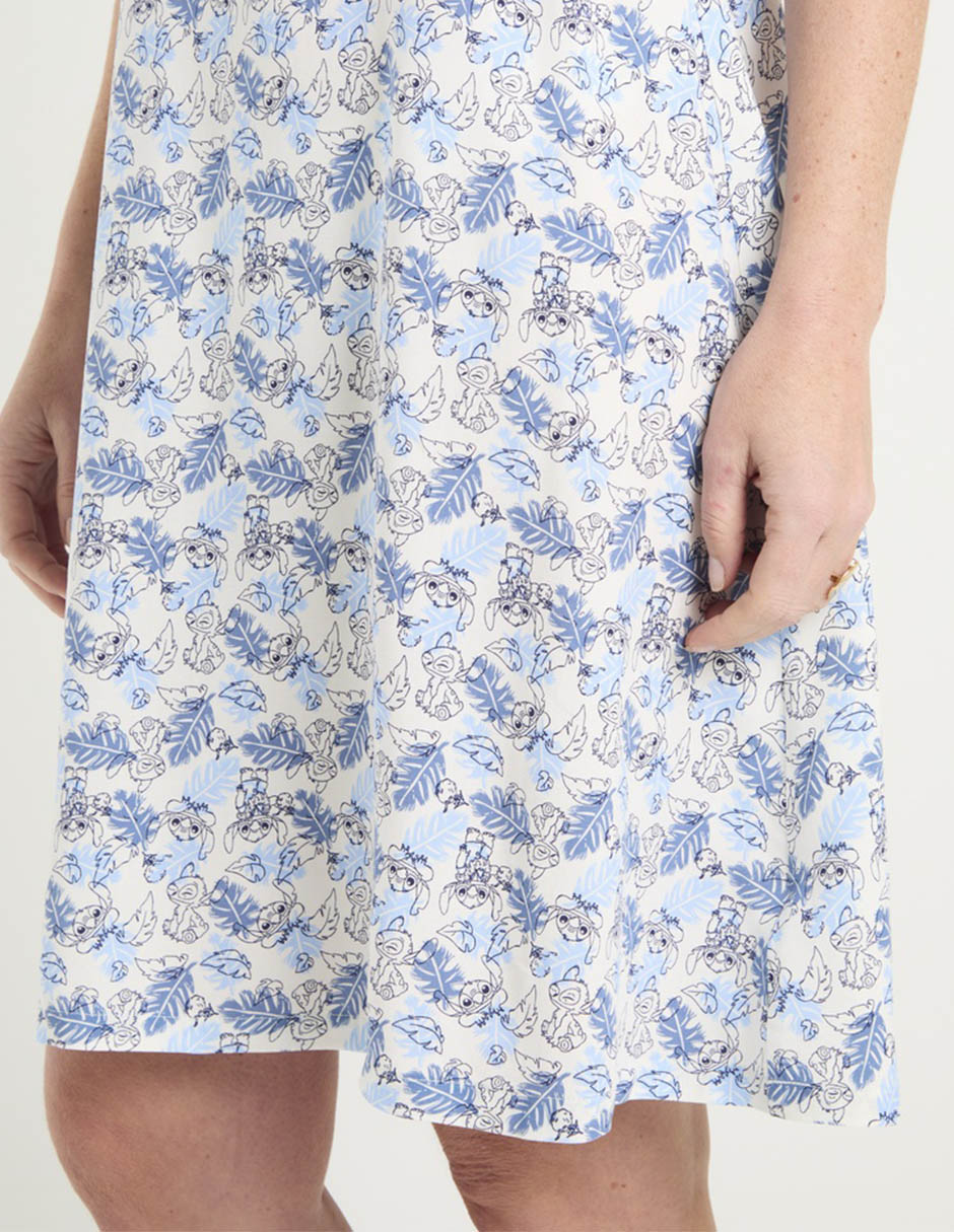 Vestido arriba de la rodilla casual Stitch para mujer 5