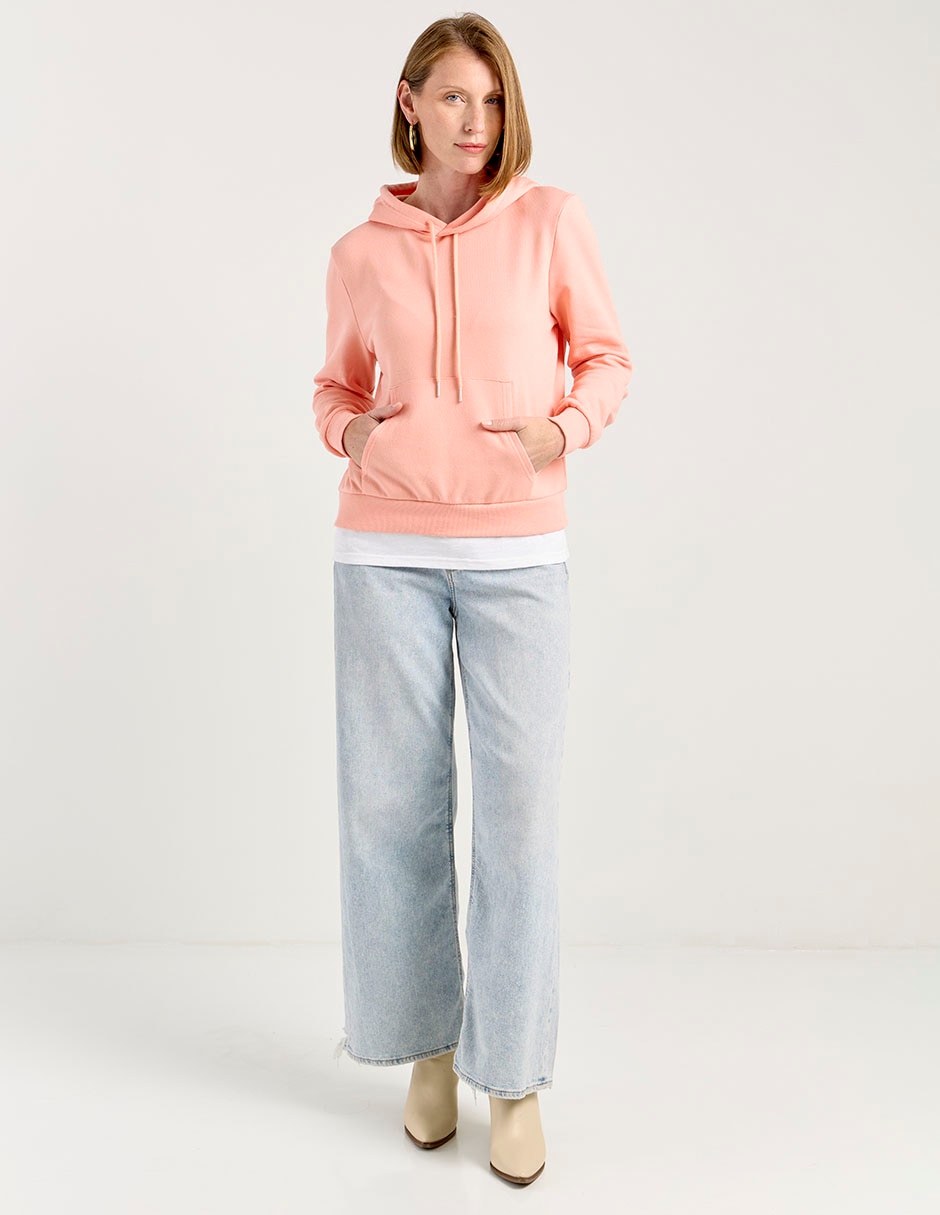 SUDADERA WKMR26532-02 WEEK, EG, SALMÓN
