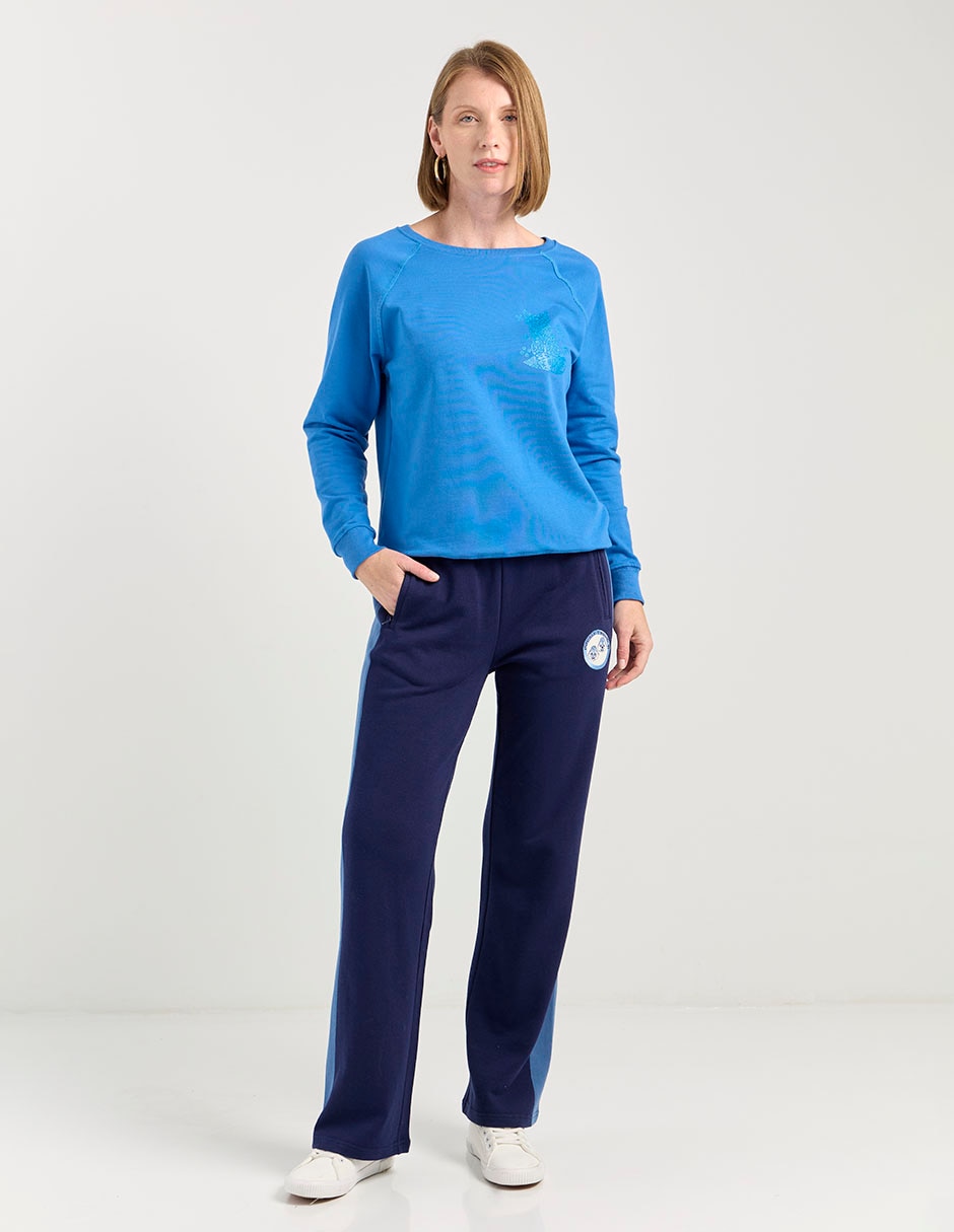 Pants straight con elástico para mujer 3