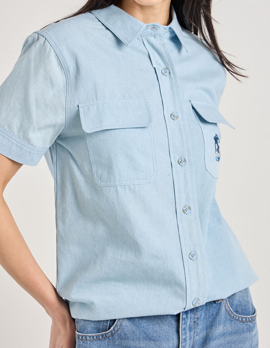 Blusa manga corta para mujer 4
