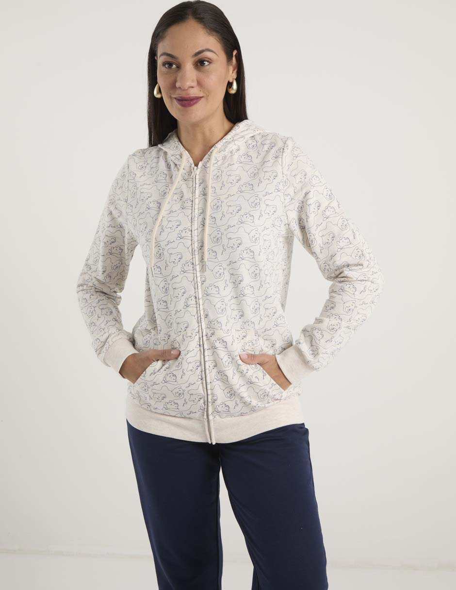 Sudadera con capucha y bolsa Winnie the Pooh para mujer