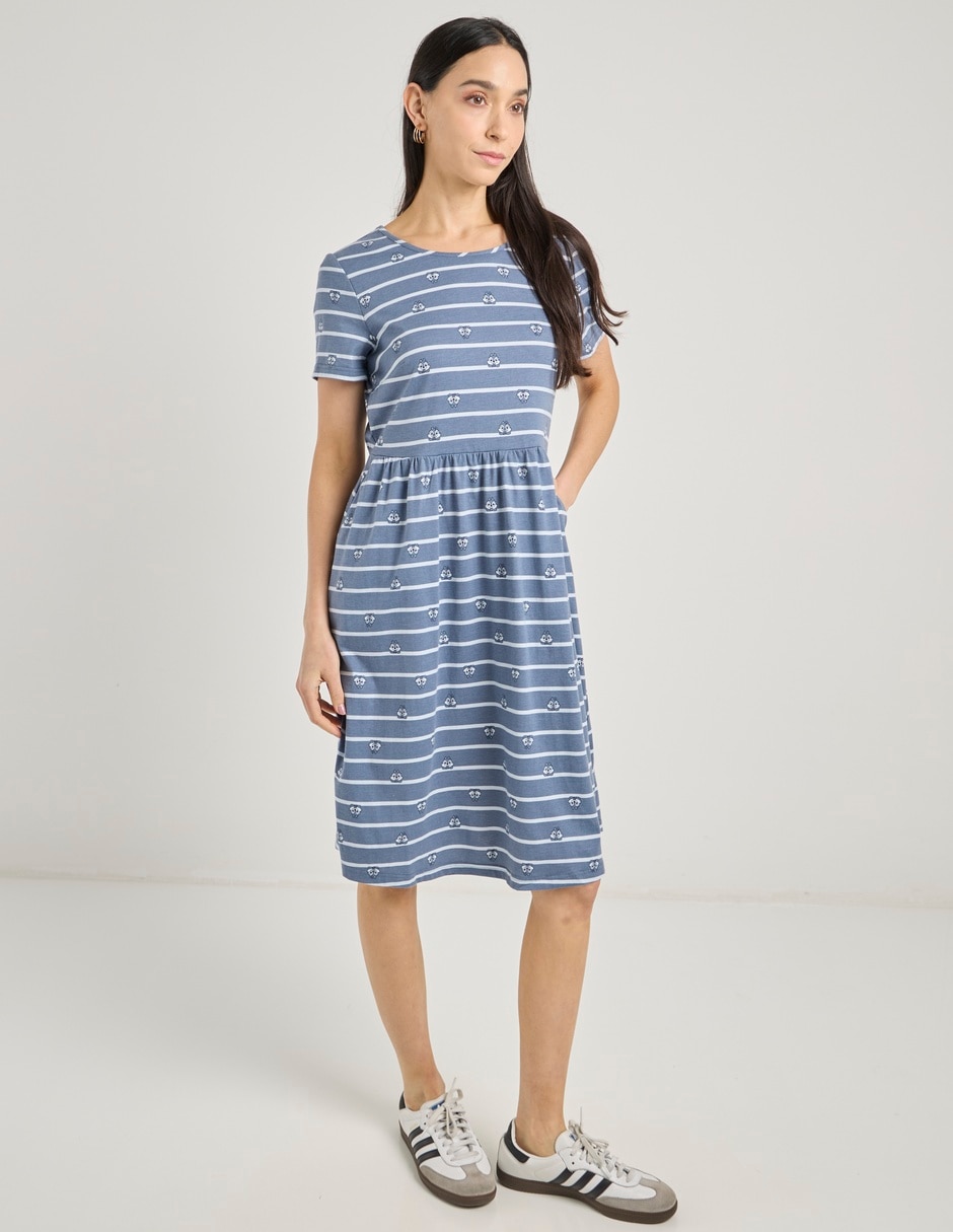 Vestido a la rodilla casual para mujer 2