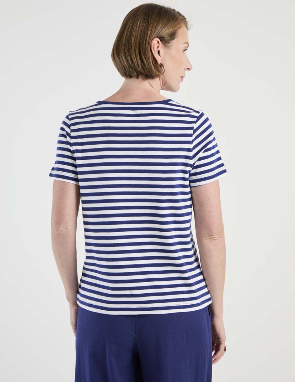 Playera manga corta cuello redondo para mujer 2