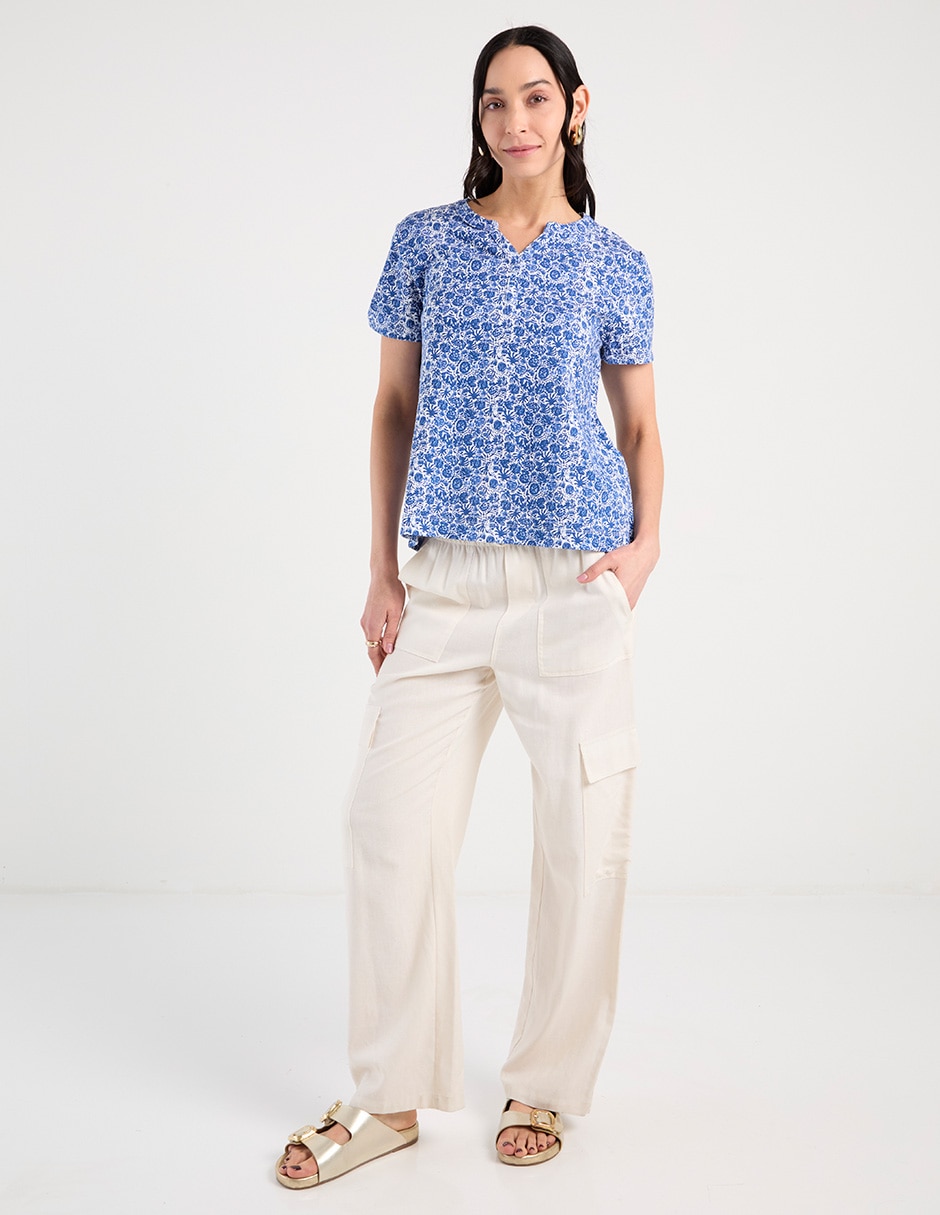 PLAYERA WKMR26543-03, M, COBALTO CLARO