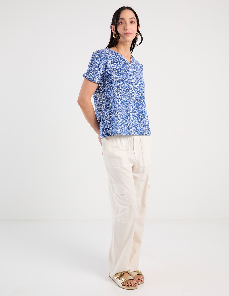 PLAYERA WKMR26543-03, M, COBALTO CLARO