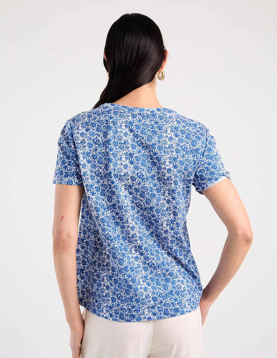 PLAYERA WKMR26543-03, M, COBALTO CLARO