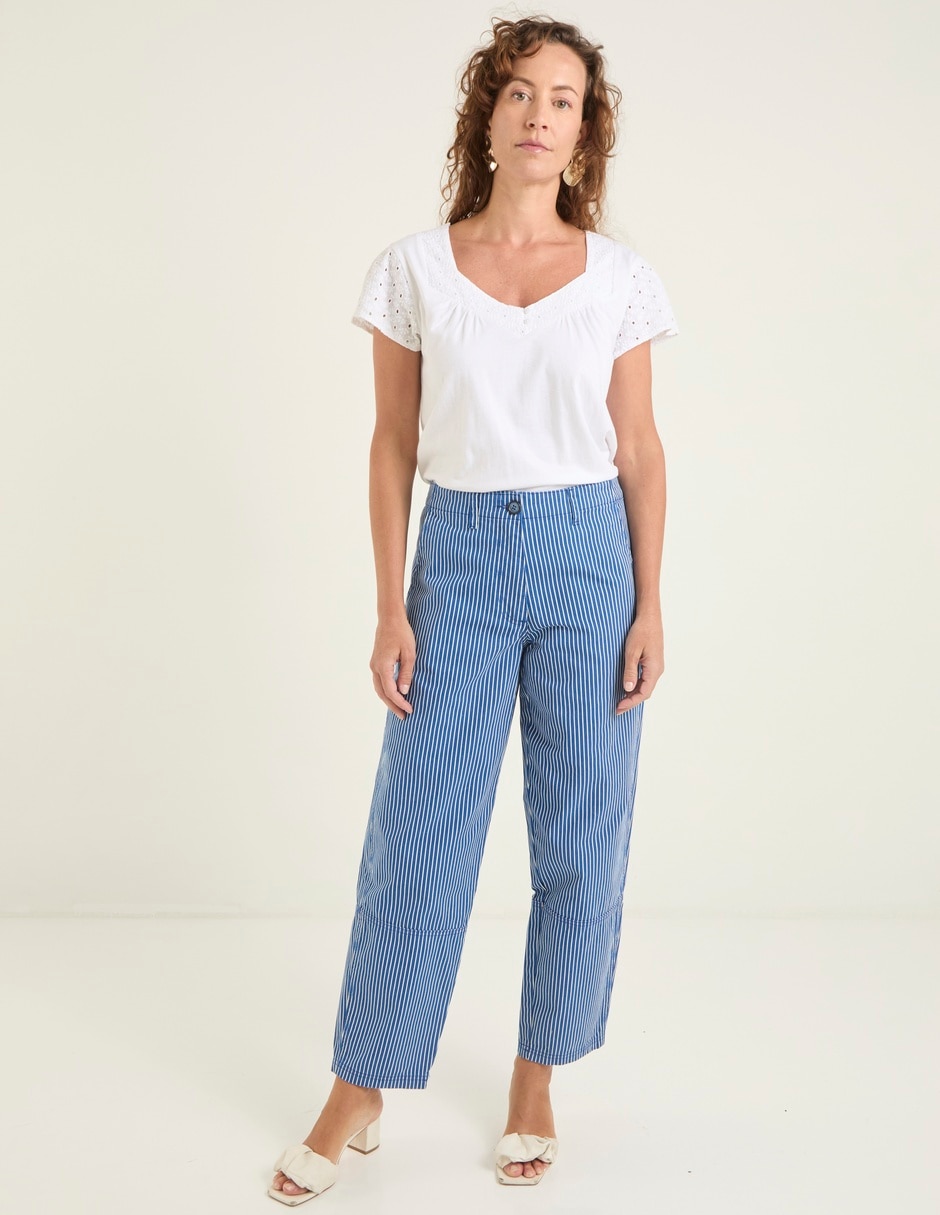 Jeans relaxed straight para mujer 3