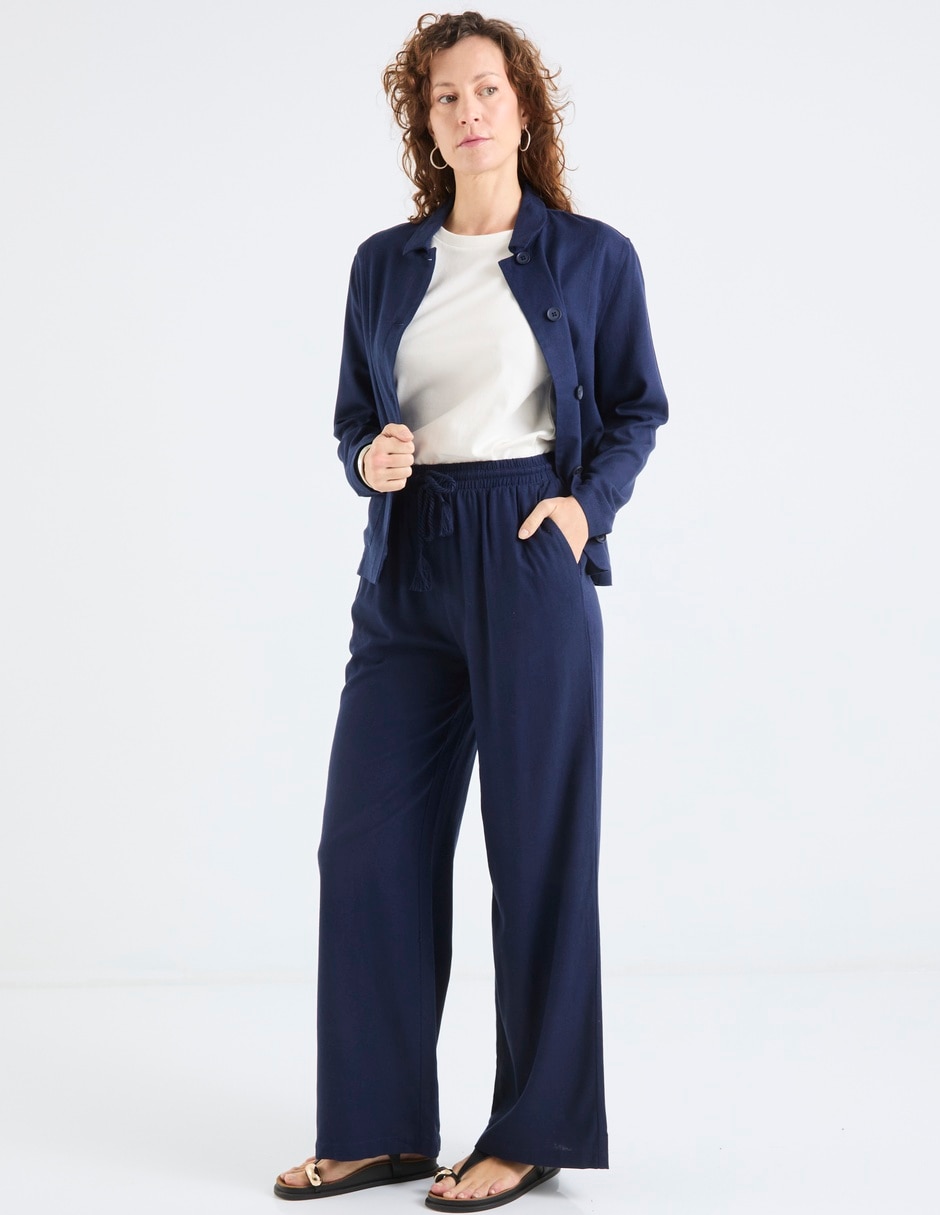 PANTALON WEEKEND, M, AZUL MARINO LISO C