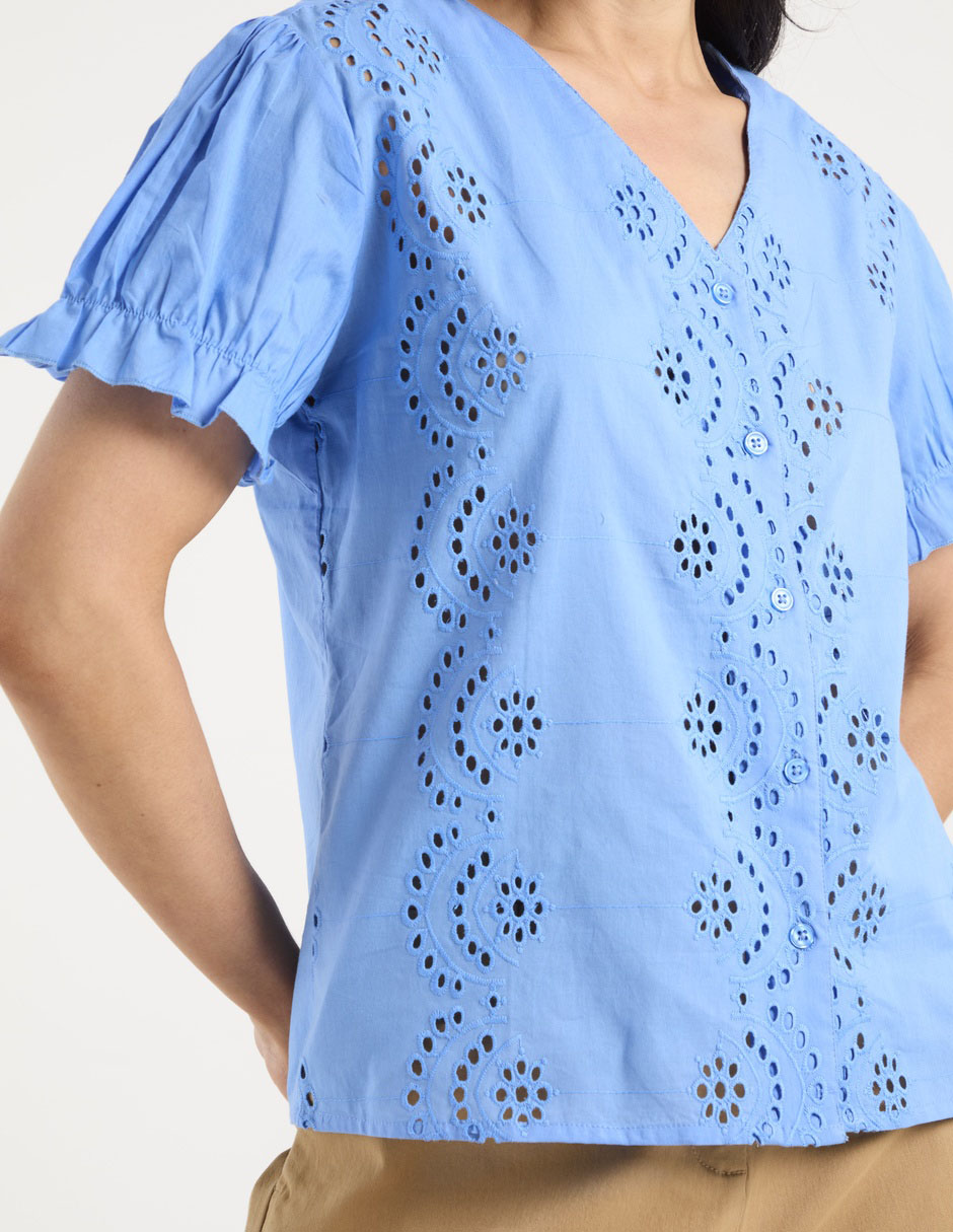 Blusa Weekend manga corta para mujer