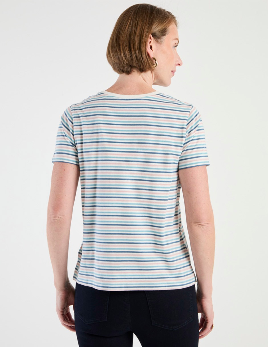 Playera manga corta cuello redondo para mujer 2