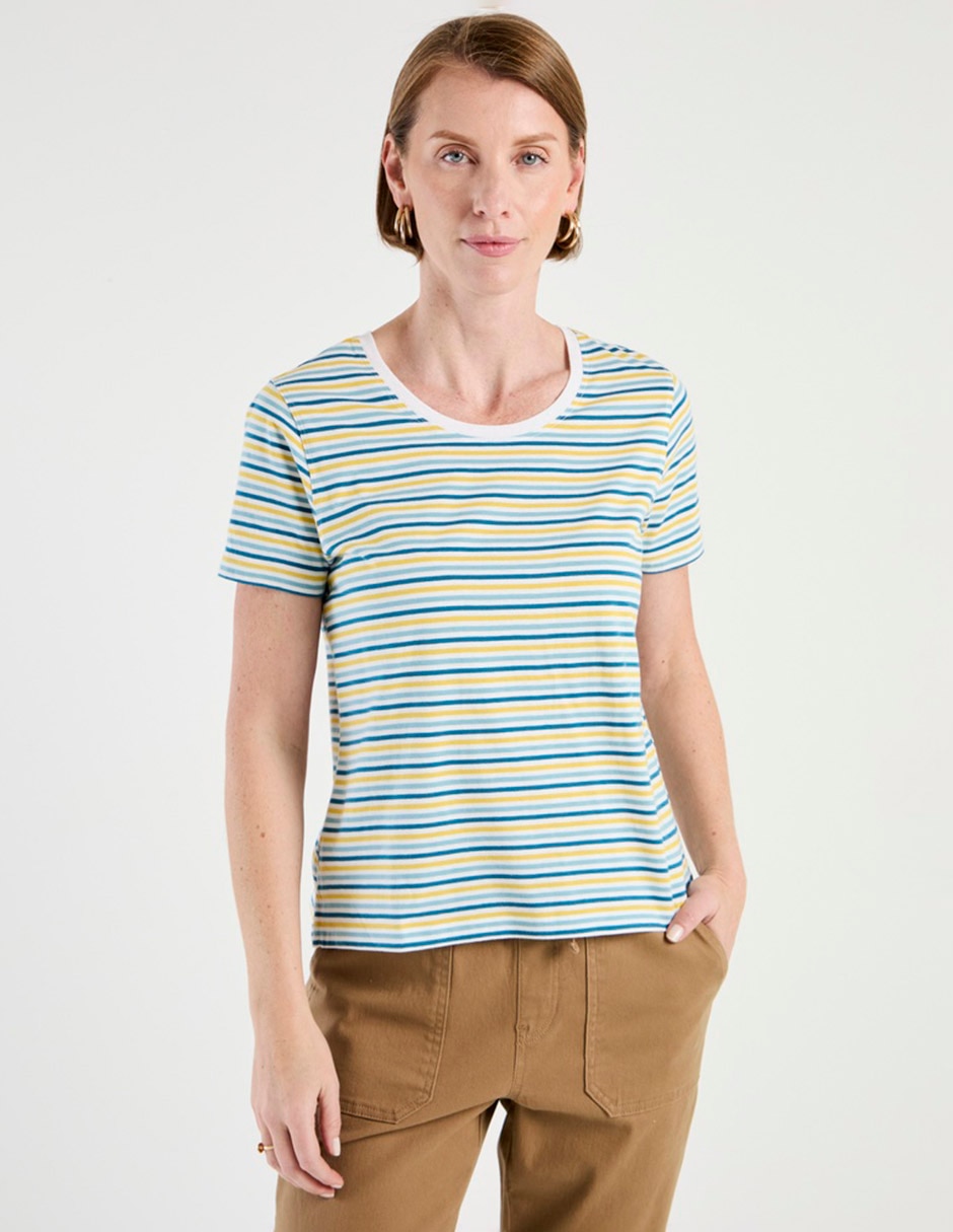 Playera manga corta cuello redondo para mujer Playera manga corta cuello redondo para mujer