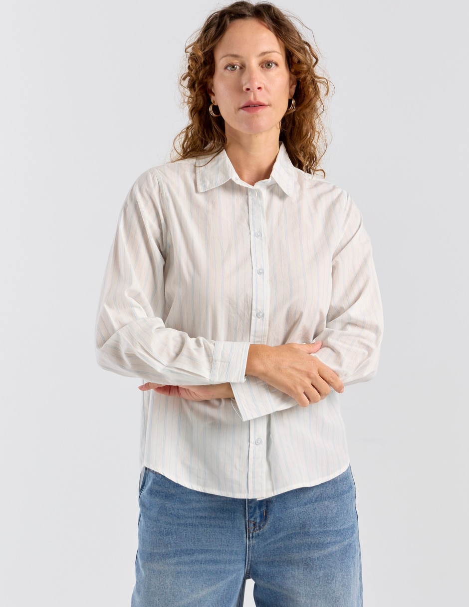 Blusa manga larga para mujer