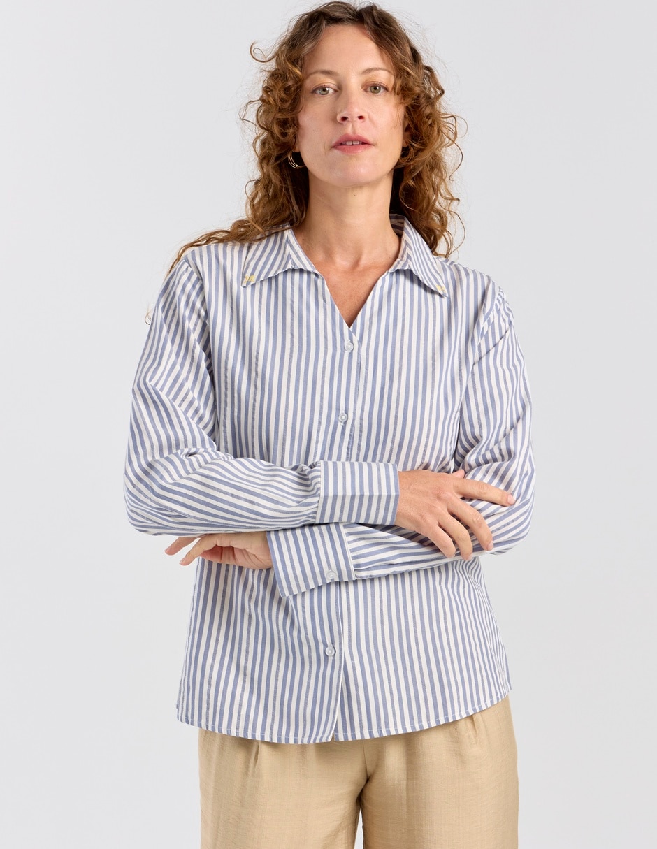Blusa manga larga para mujer