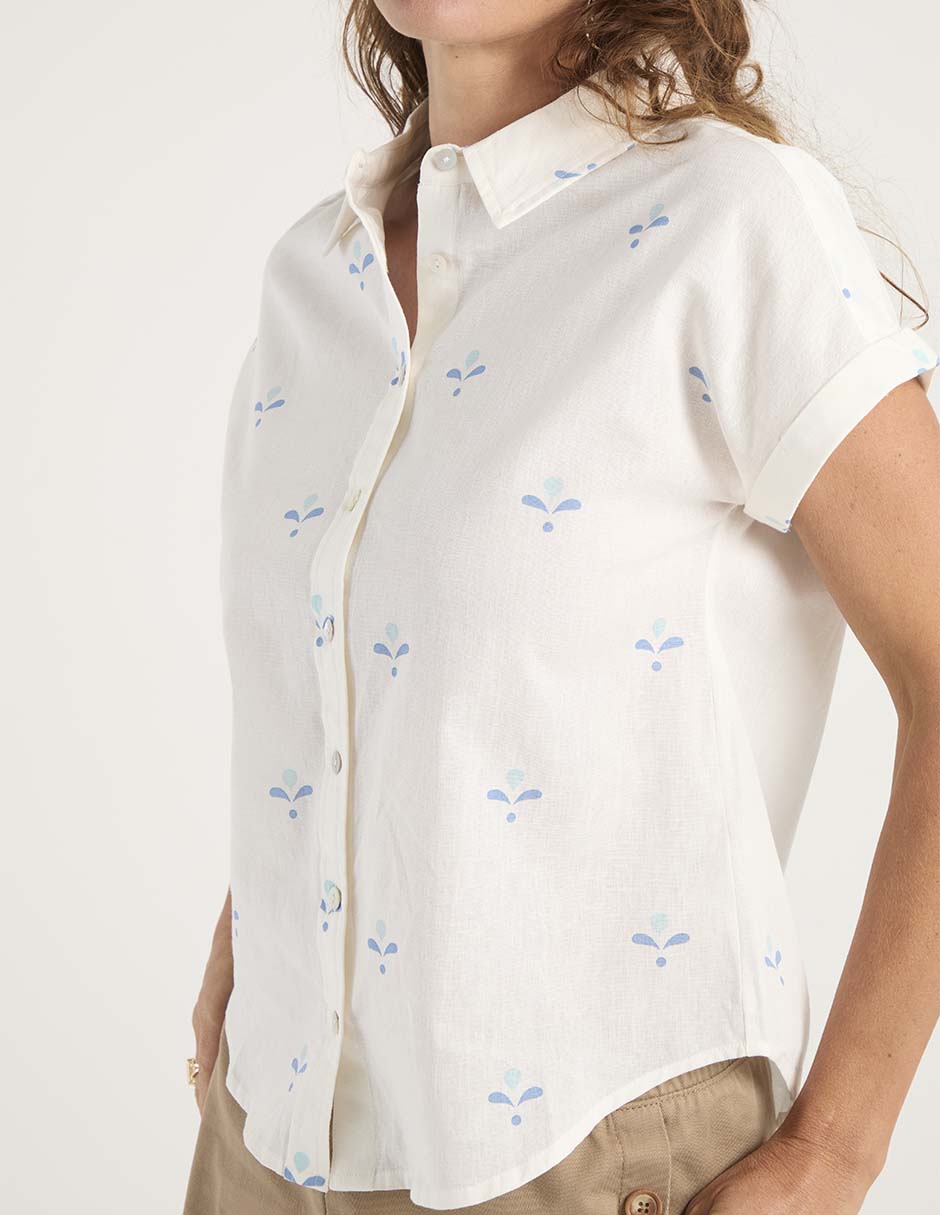 Blusa Weekend manga corta para mujer
