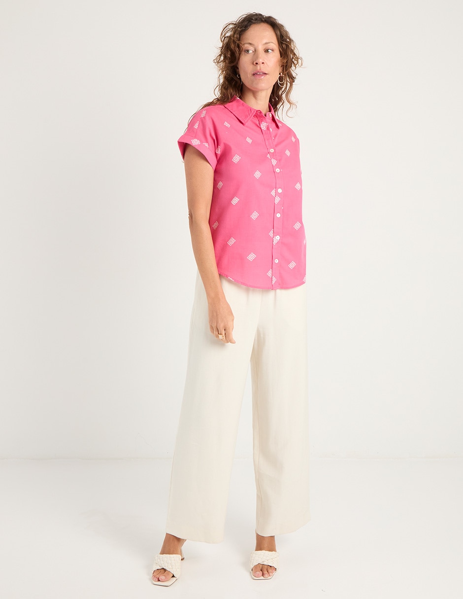 Blusa manga corta para mujer 3