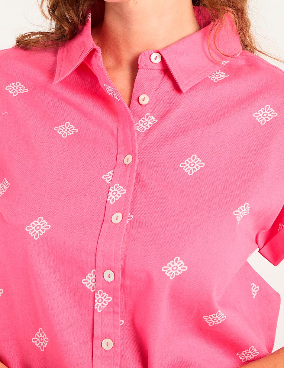 Blusa manga corta para mujer 4