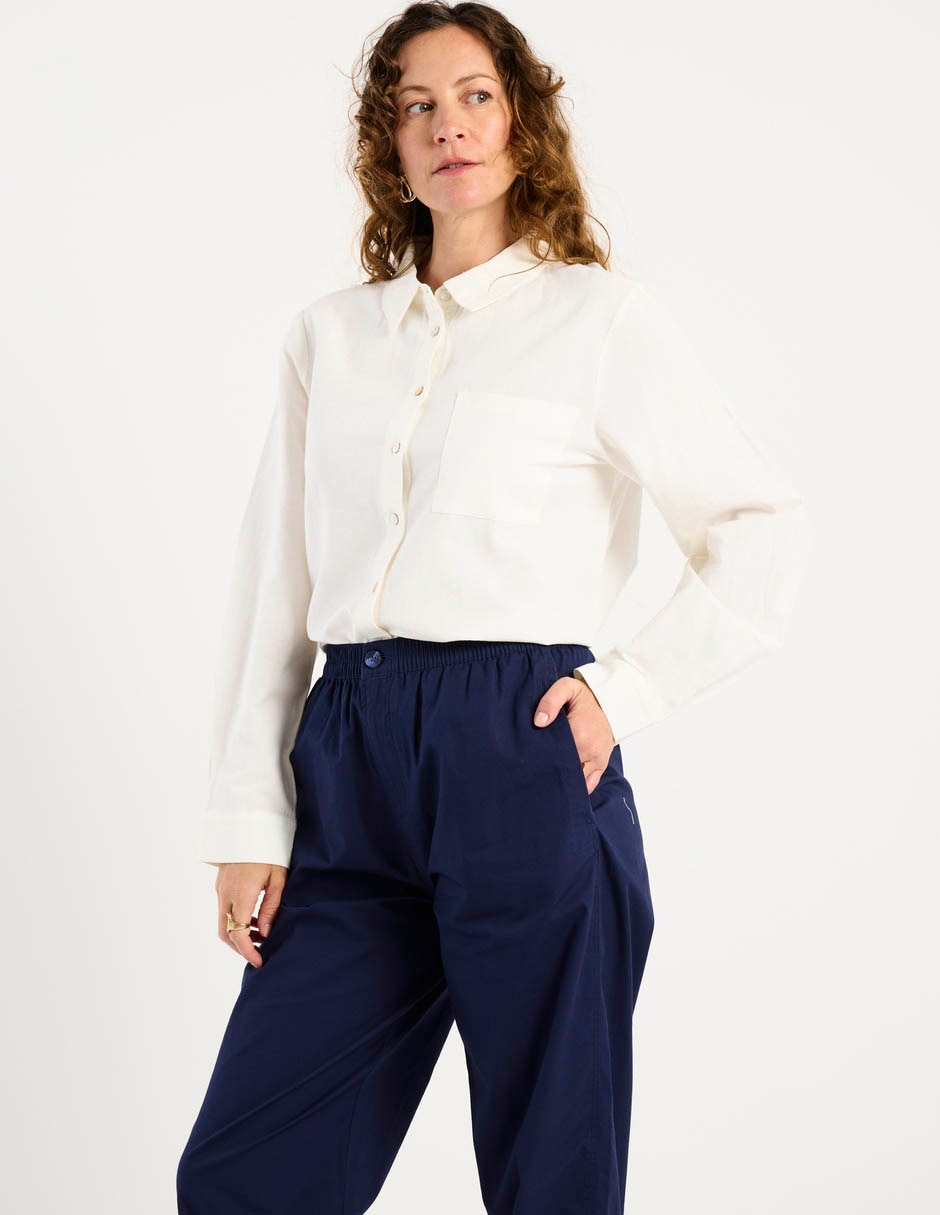 Blusa camisera manga larga para mujer 2