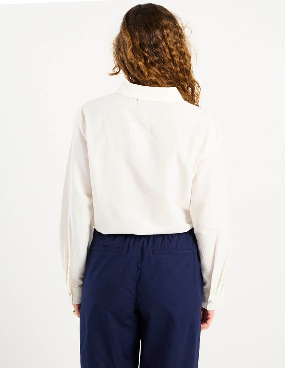 Blusa camisera manga larga para mujer 6