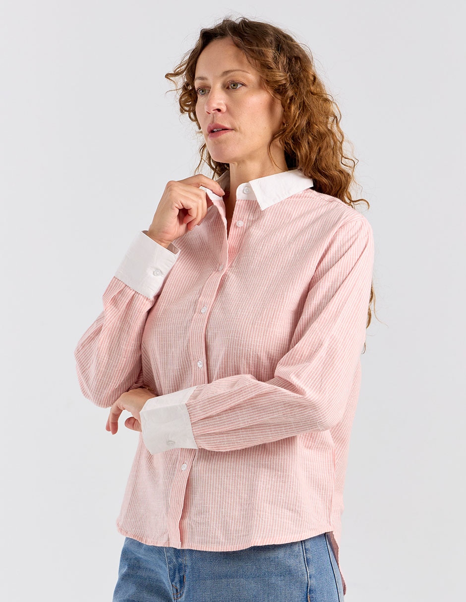 Blusa manga larga para mujer