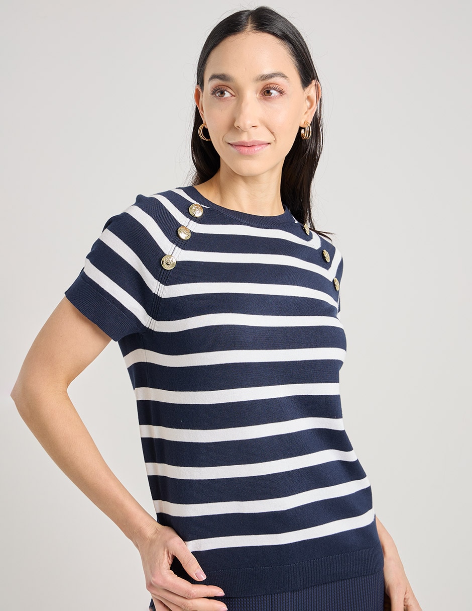 Blusa manga corta para mujer 4