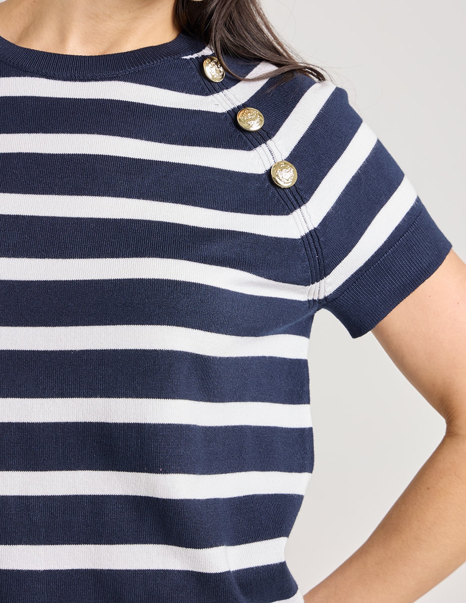 Blusa manga corta para mujer 5