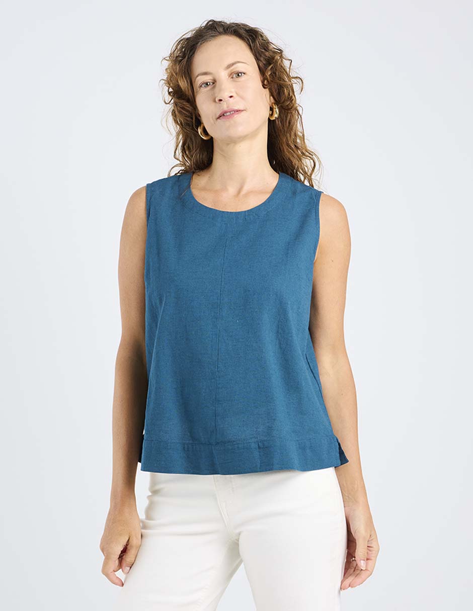 Blusa sin manga para mujer