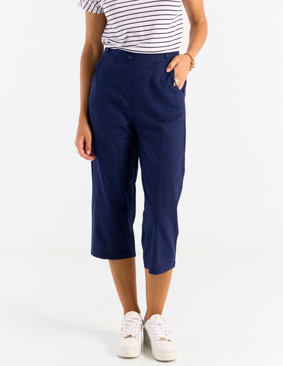 Pantalón capri slim para mujer