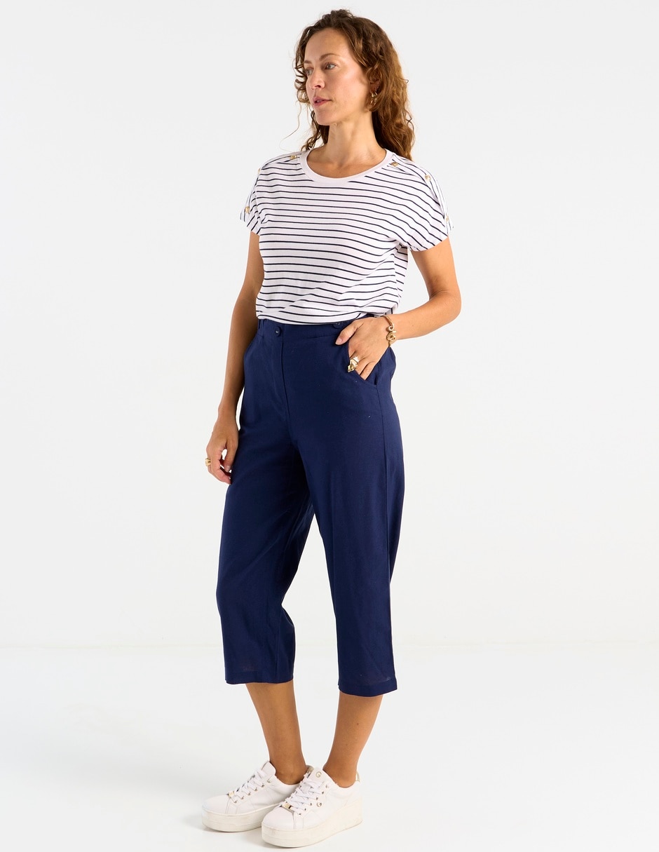 Pantalón capri Weekend slim para mujer