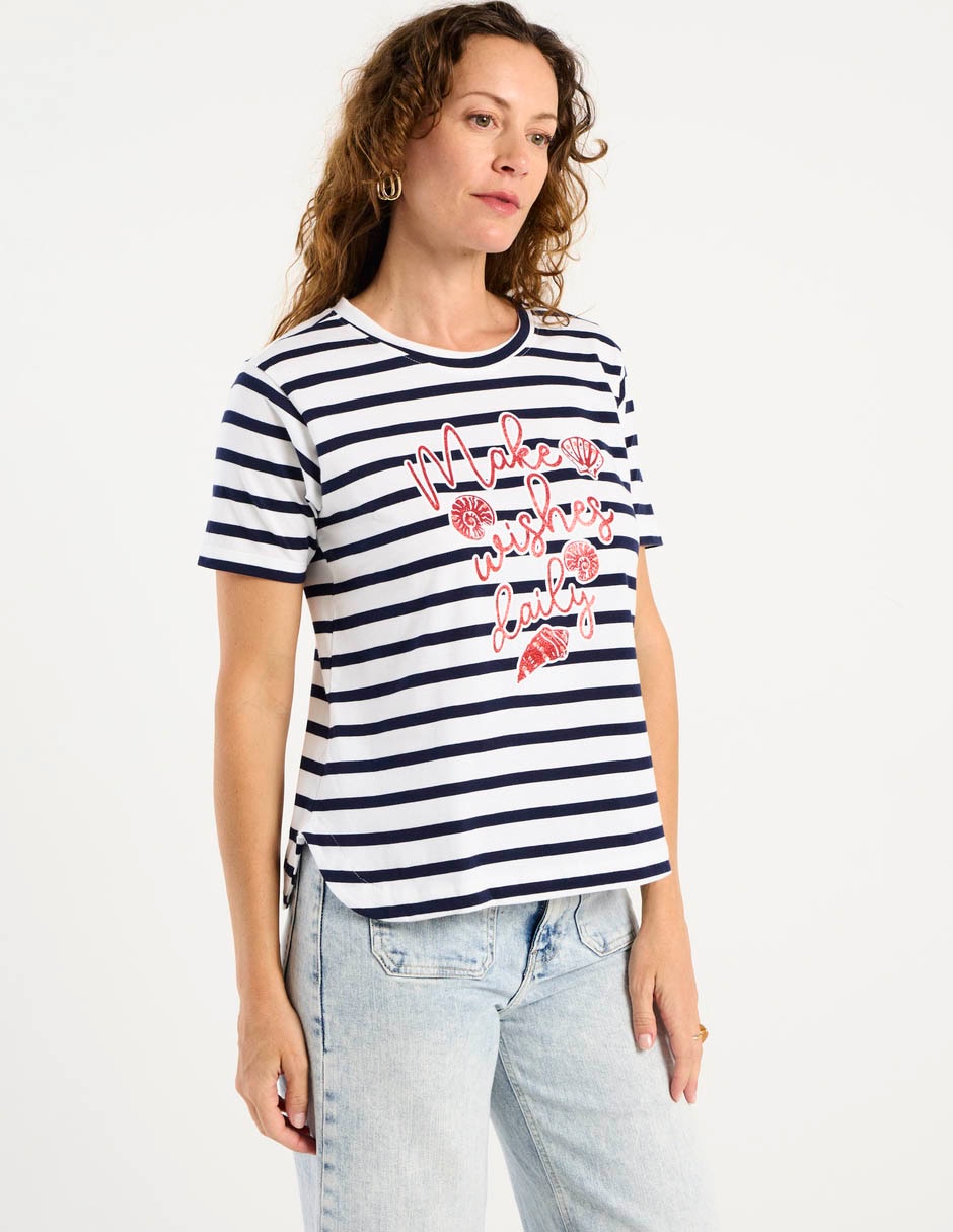 Playera manga corta cuello redondo para mujer 2