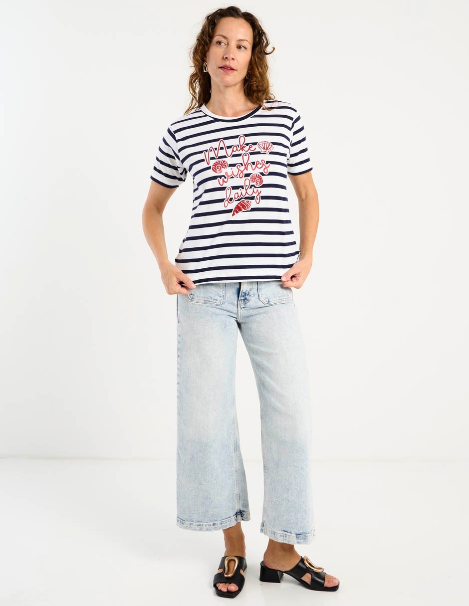 Playera manga corta cuello redondo para mujer 3