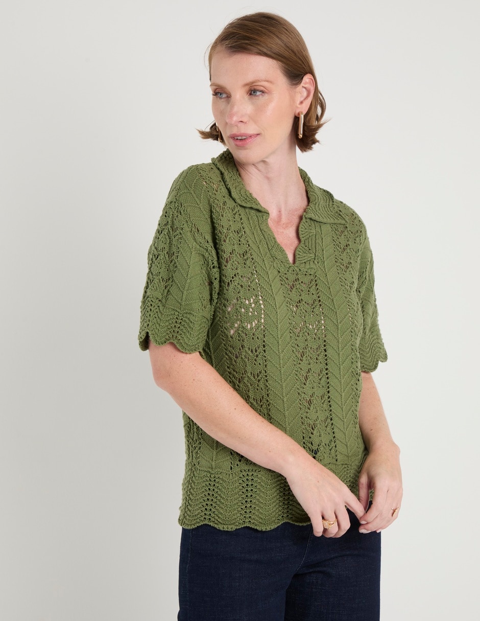 Blusa manga al codo para mujer 2