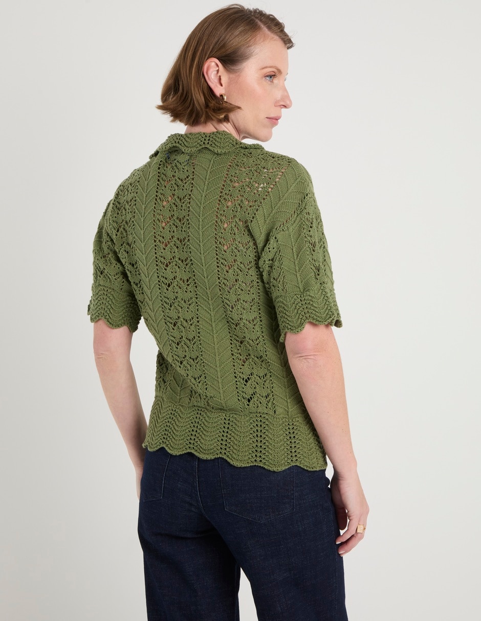 Blusa manga al codo para mujer 6