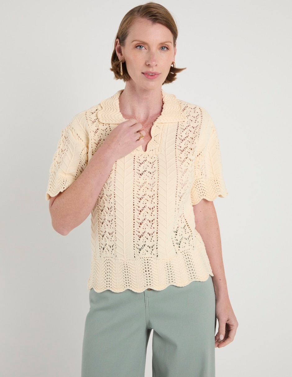 Blusa Weekend manga al codo para mujer