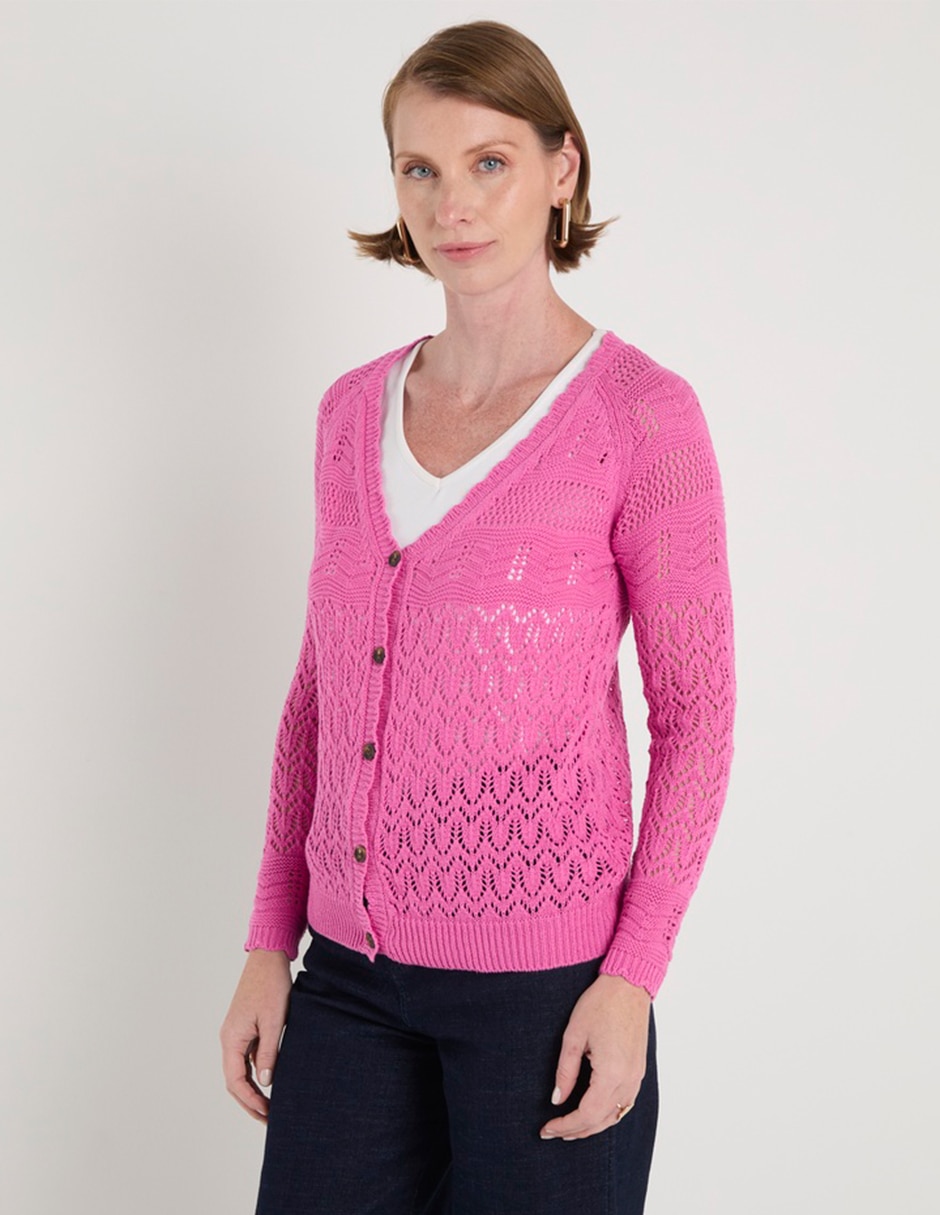Suéter cuello V para mujer