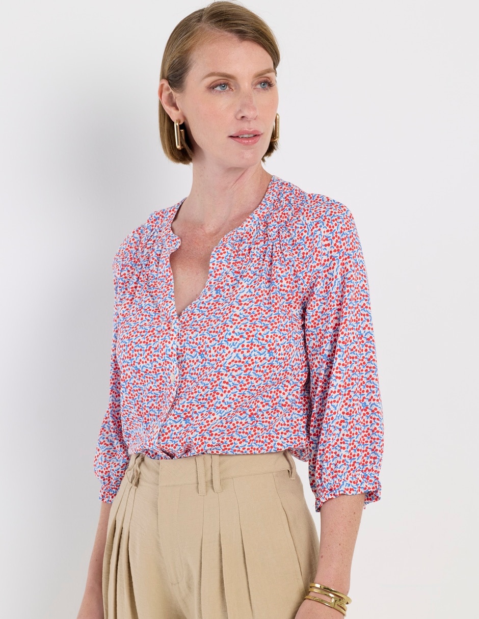 Blusa manga 3/4 para mujer Blusa manga 3/4 para mujer