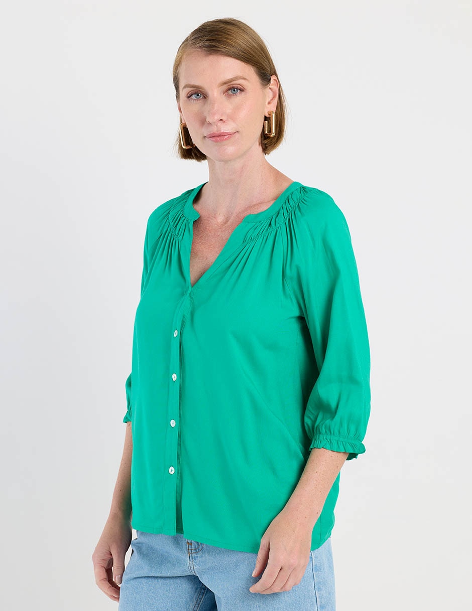 Blusa manga 3/4 para mujer Blusa manga 3/4 para mujer