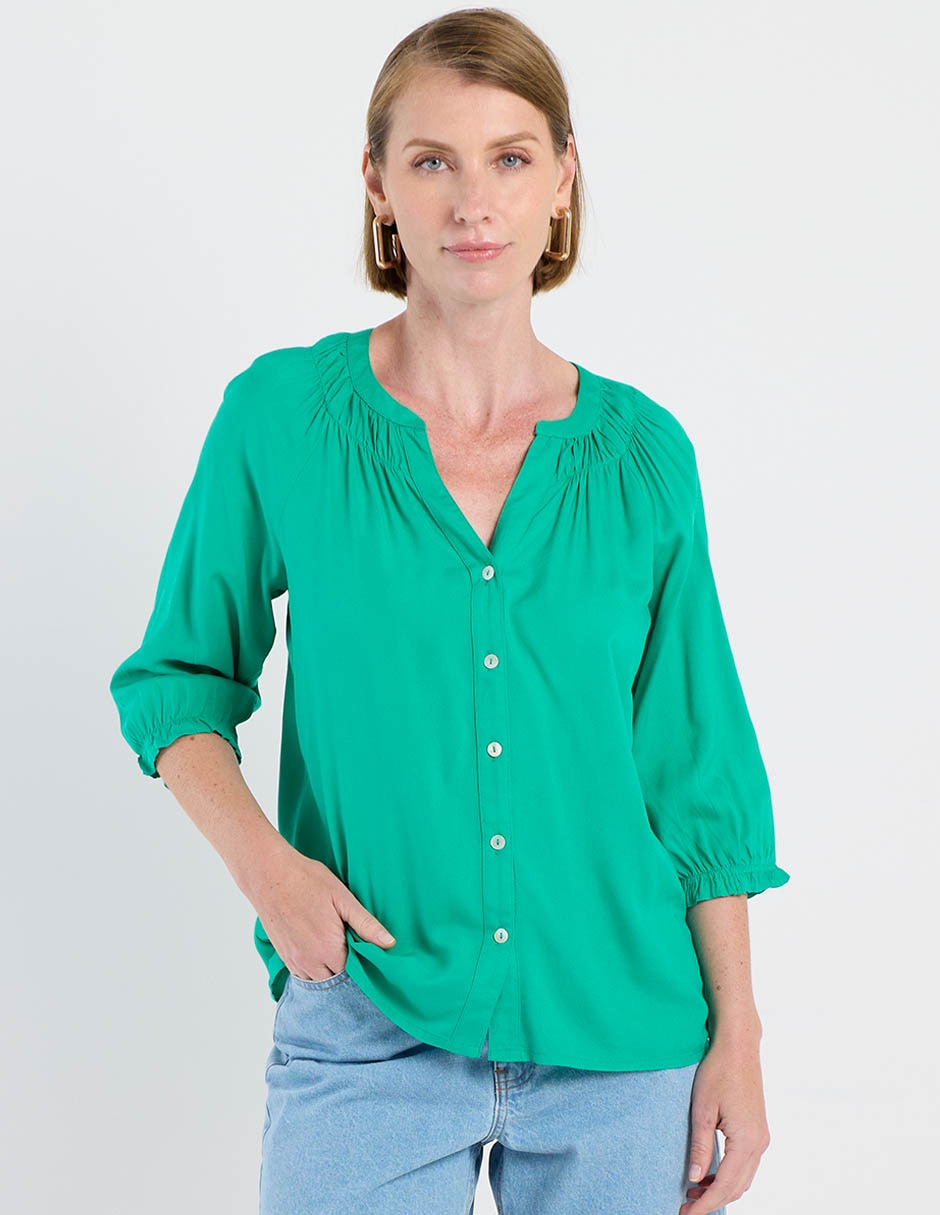 Blusa manga 3/4 para mujer 2