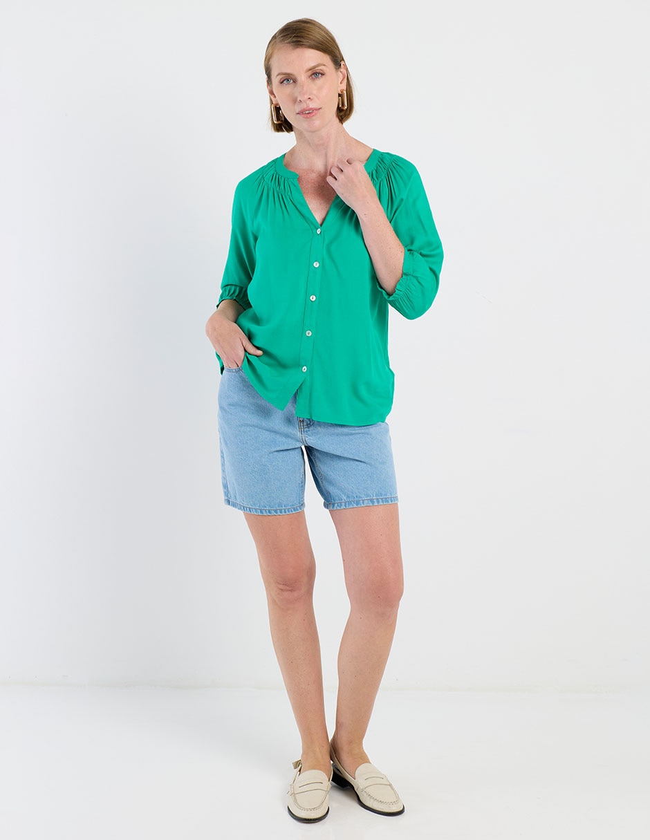 Blusa manga 3/4 para mujer 3
