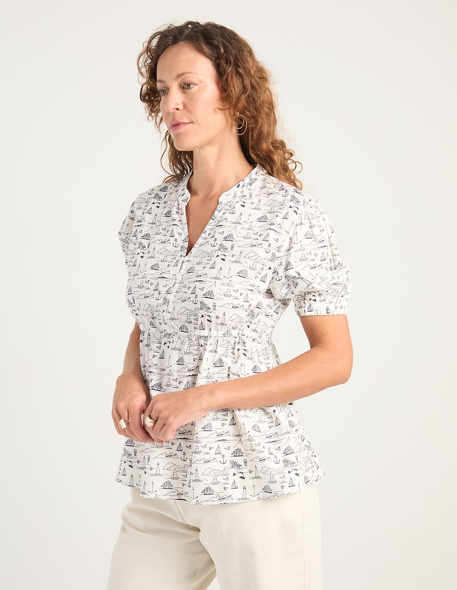 Blusa manga al codo para mujer 2