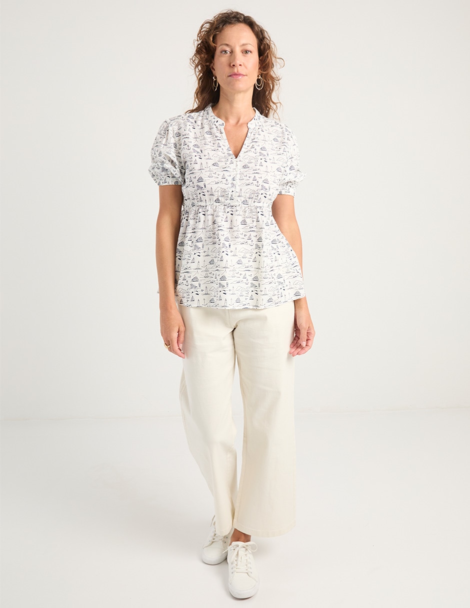 Blusa manga al codo para mujer 3