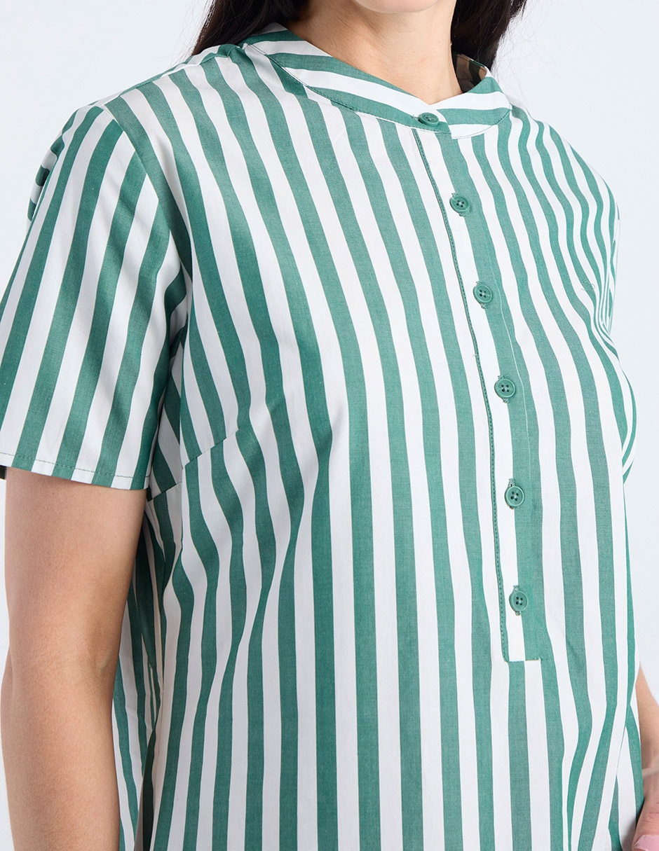 VESTIDO L RODILLA WEEKEND, EG, CERCETA