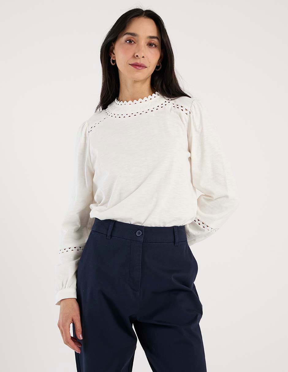Blusa manga larga para mujer