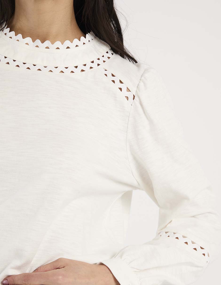 Blusa manga larga para mujer 4