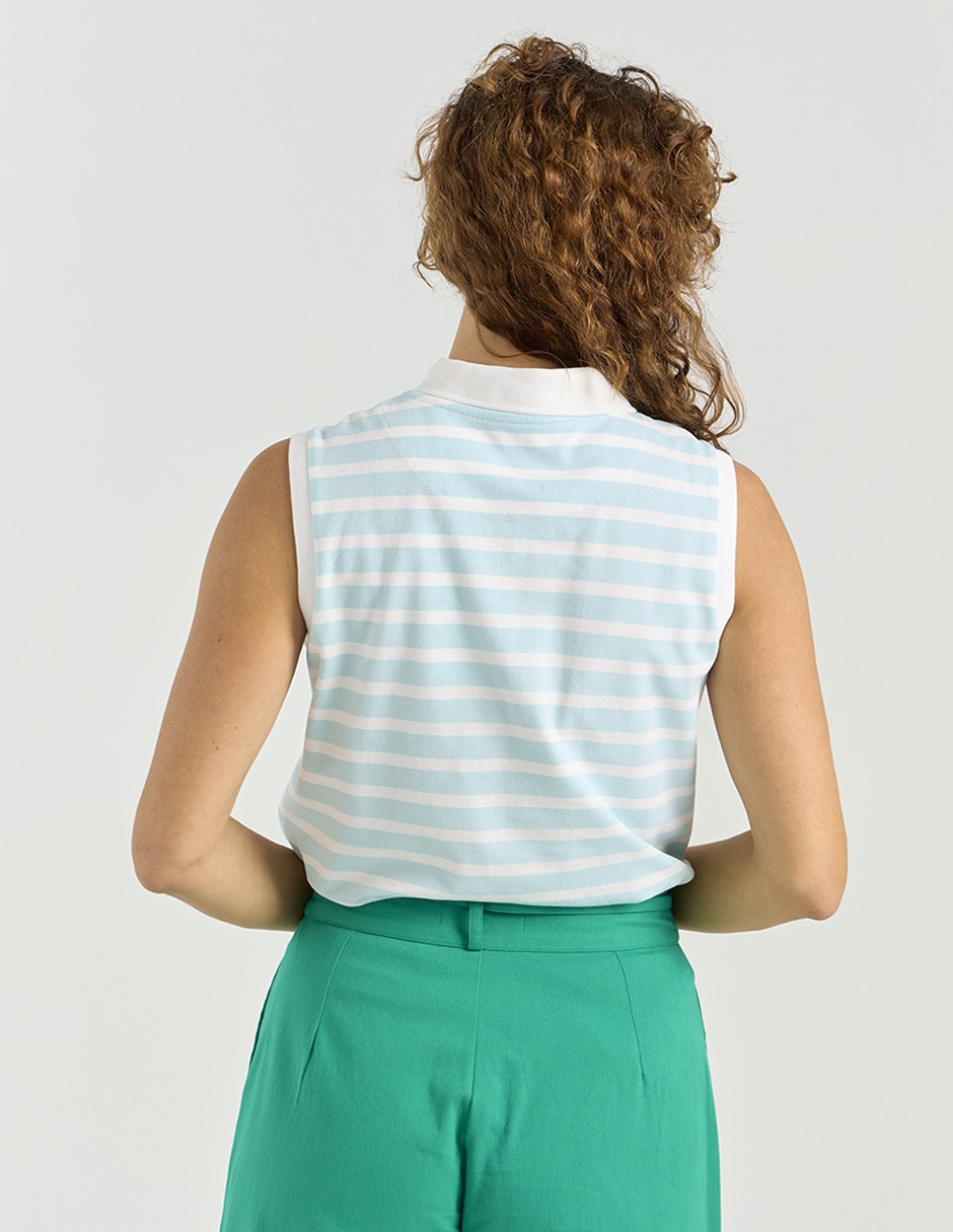 Playera tipo polo para mujer 2