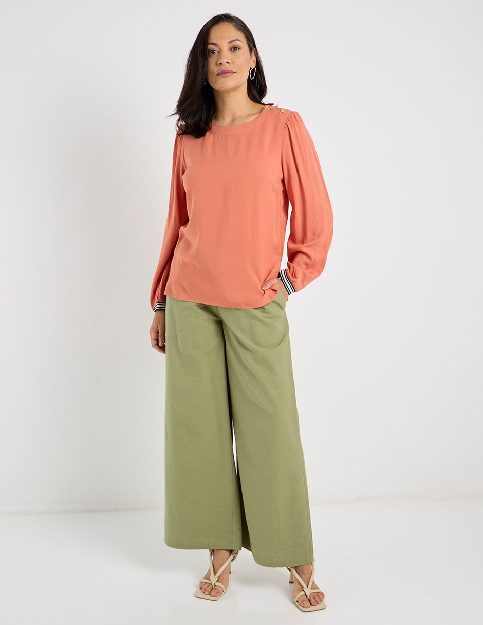 Blusa Weekend manga larga para mujer