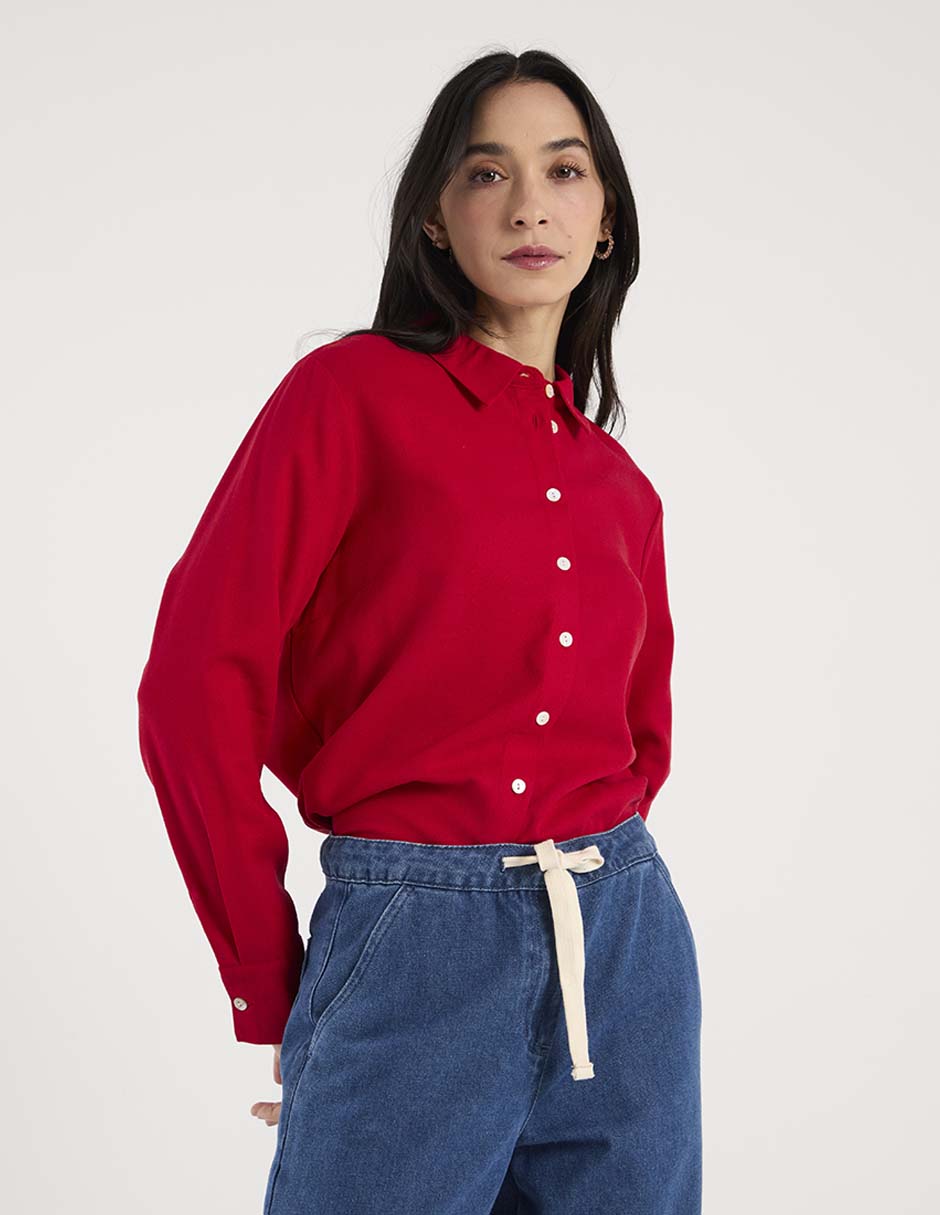 Blusa manga larga para mujer
