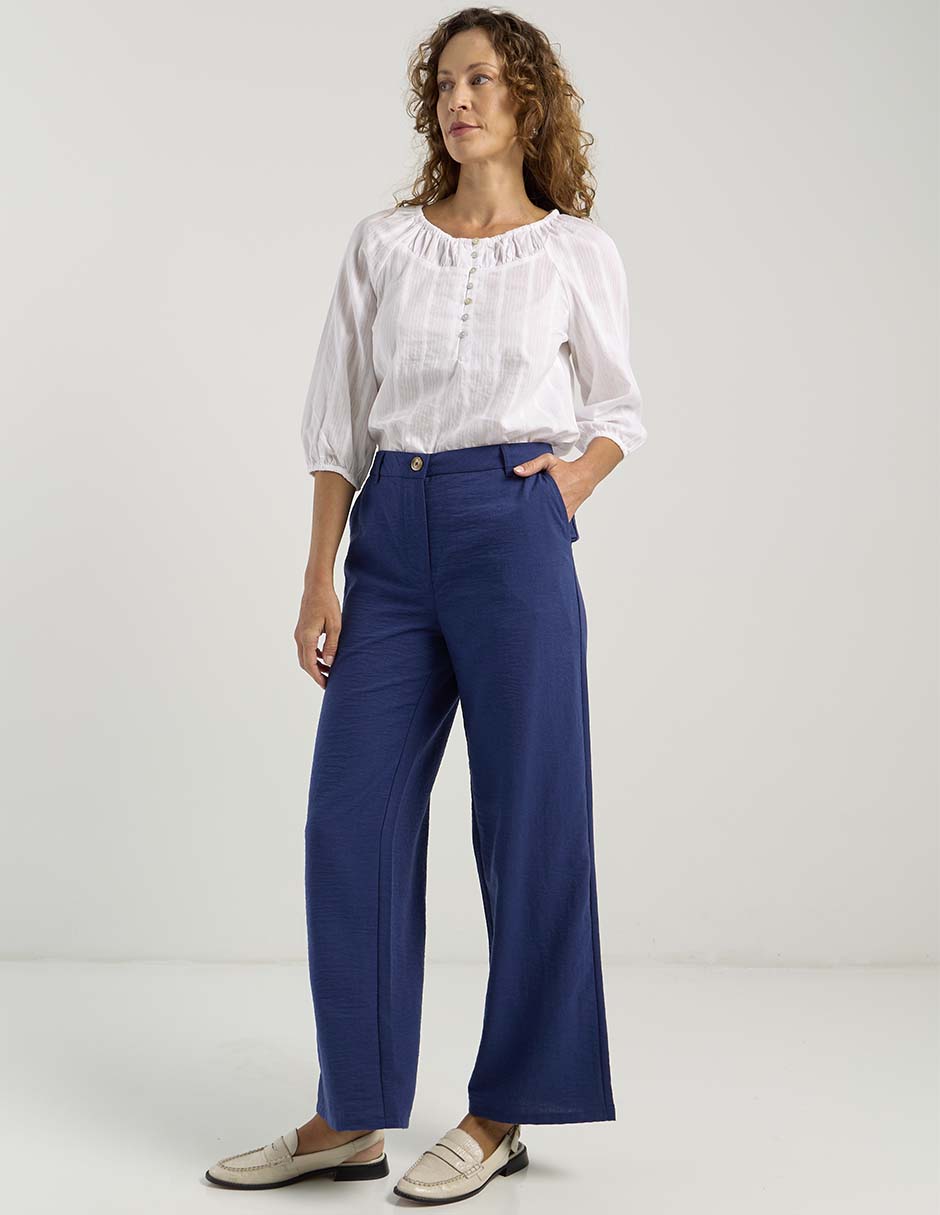 Pantalón straight loose para mujer
