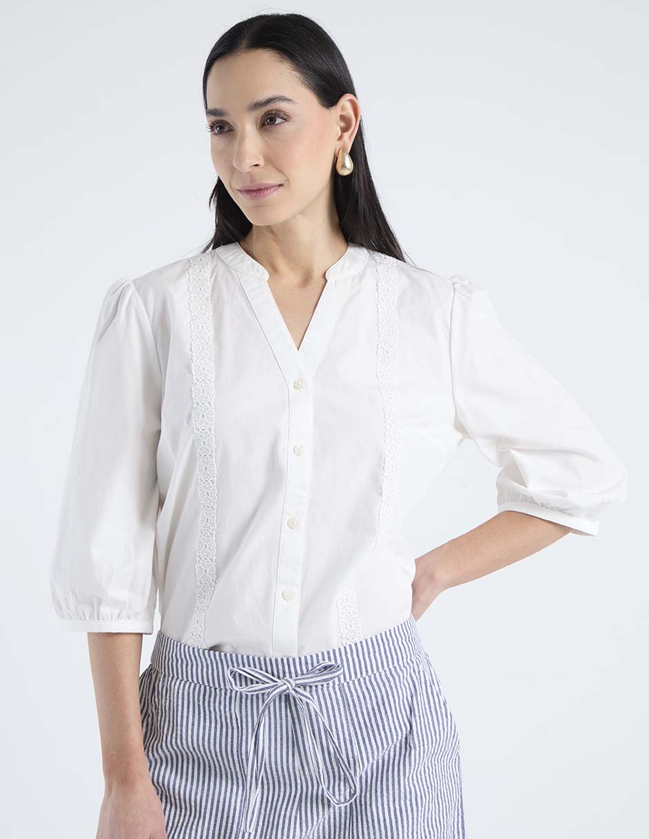 Blusa manga 3/4 para mujer