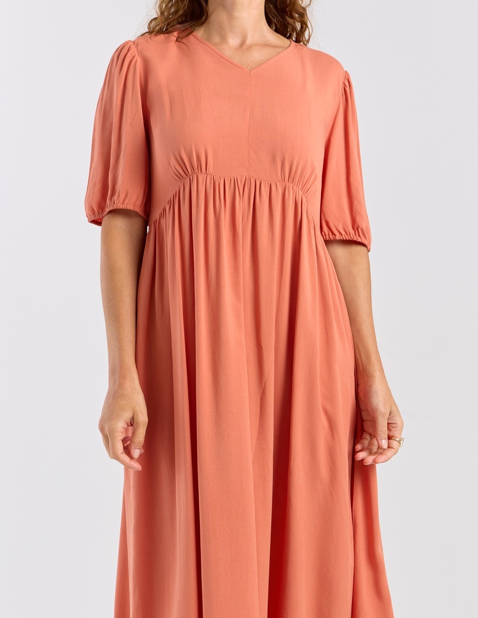 VESTIDO WEEKEND, CH, TERRACOTA CLARO ES