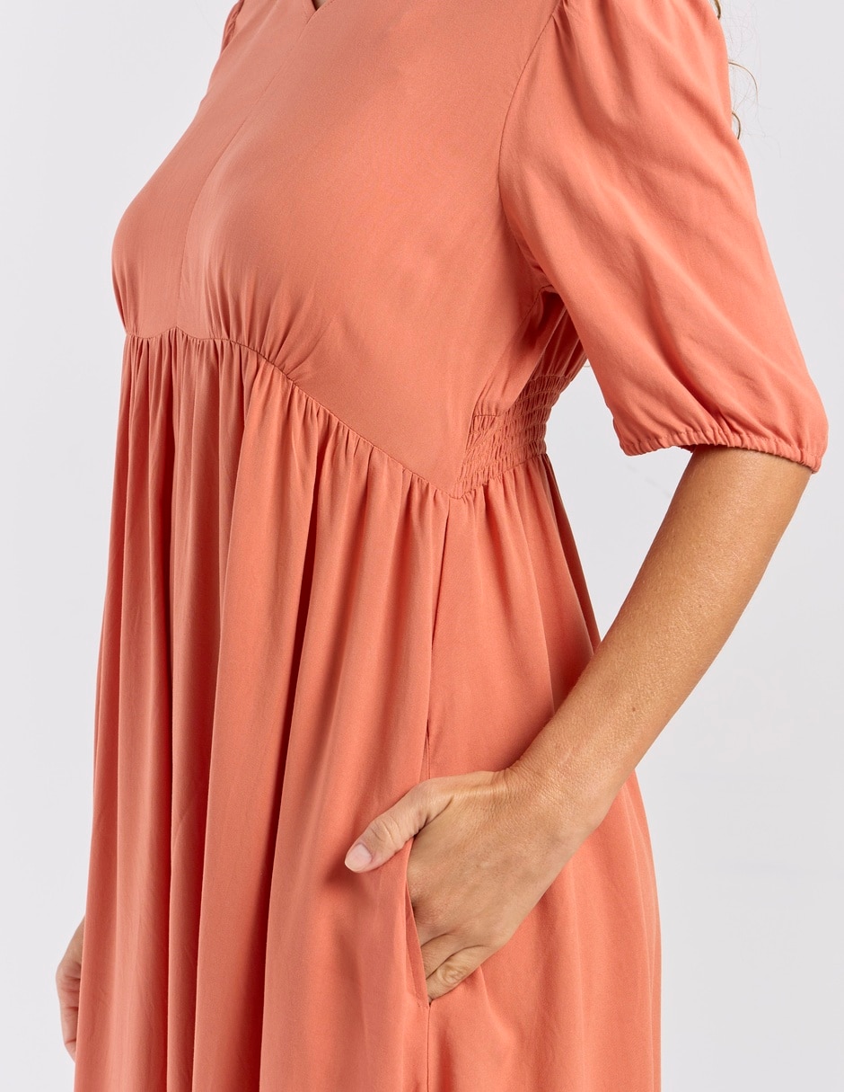 VESTIDO WEEKEND, CH, TERRACOTA CLARO ES